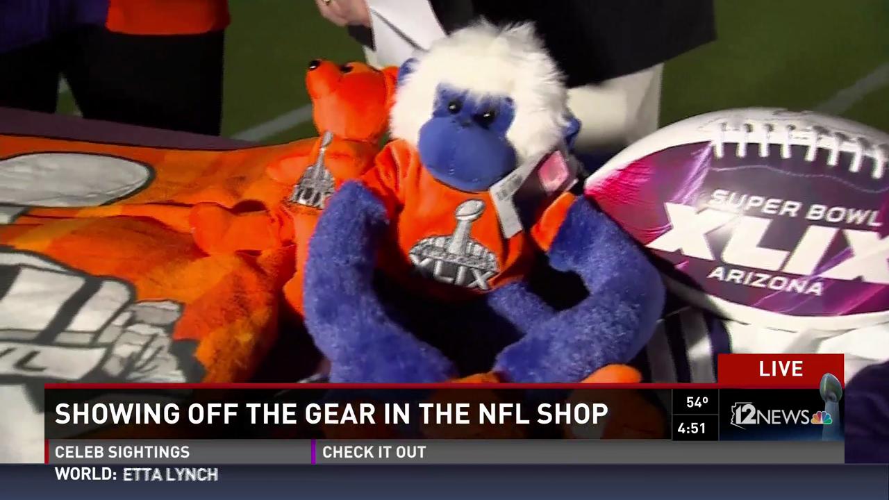 Super Bowl gear at the NFL shop