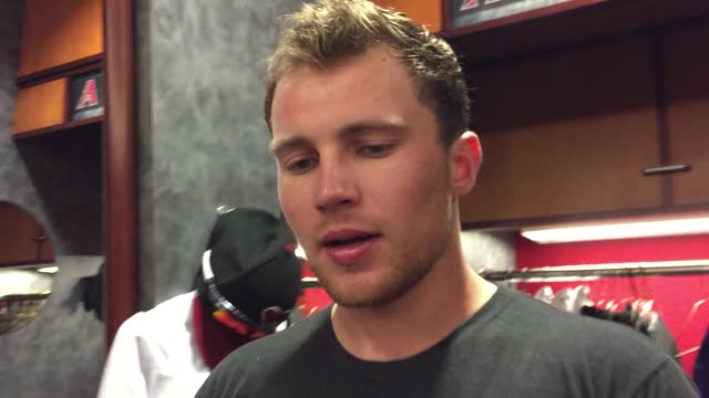 Brandon Drury on his walkoff hit to beat the Dodgers