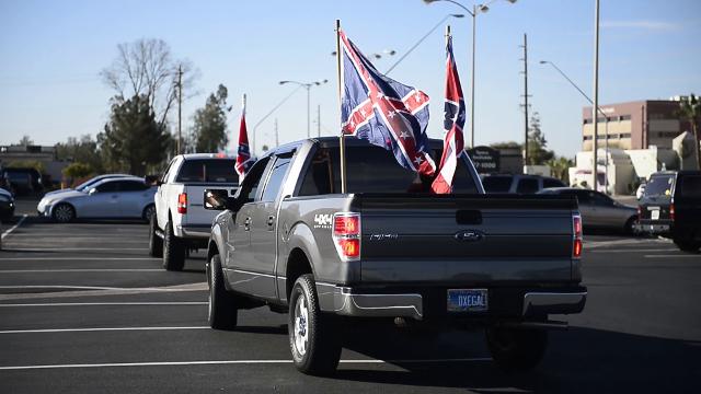 confederate flag truck