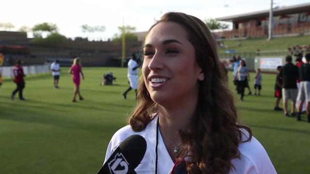 Becca Longo On Larry Fitzgerald Inviting Her To Celebrity Softball Game