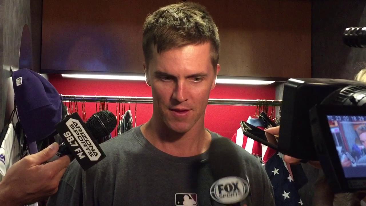 Greinke on his 'all right' outing in D-Backs' win