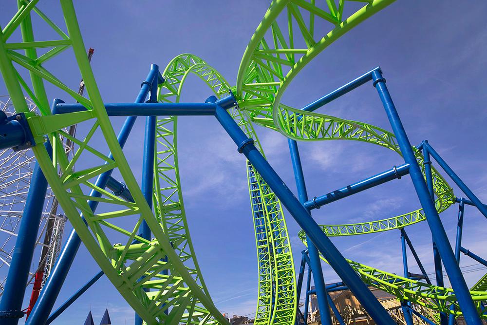 Casino Pier Roller Coaster nearly complete