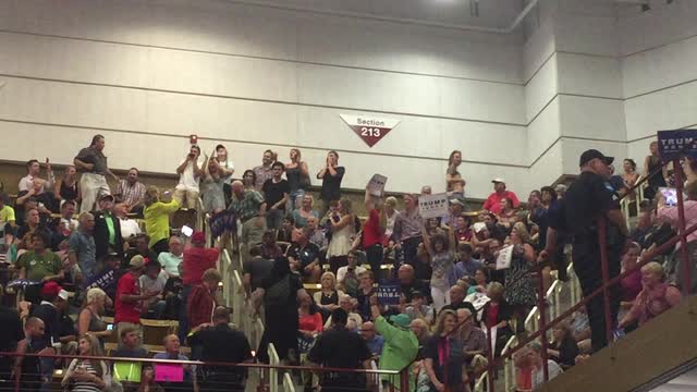 69-year-old woman punched at Trump rally