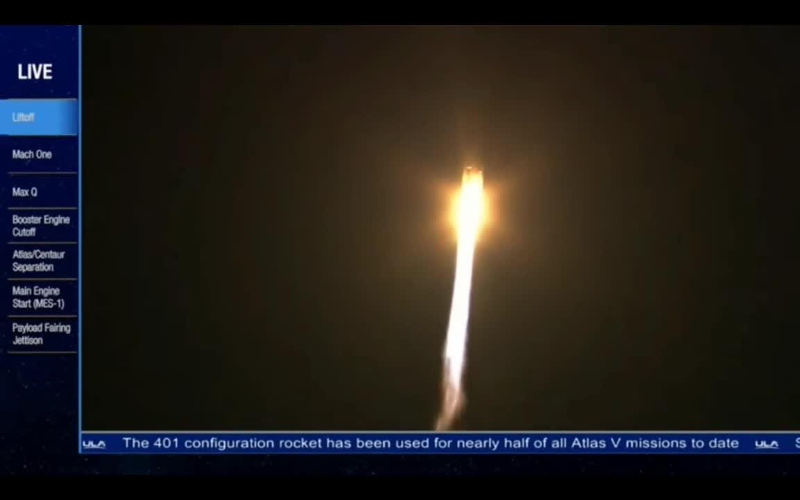 Atlas V rocket blasts off with missile detection satellite