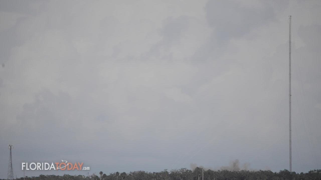 Falcon 9 Rocket Engine Components SpaceX launches ISS cargo from KSC, lands Falcon at Cape Canaveral