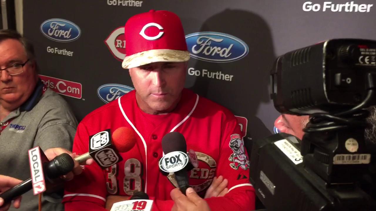 The Reds' ninth straight loss, fittingly, came in the ninth inning.