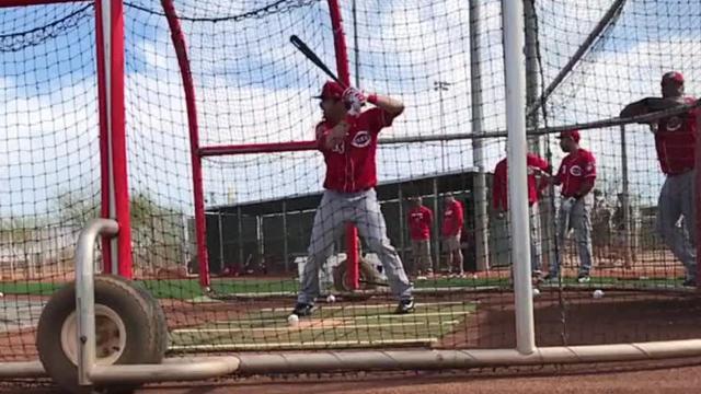 Jesse Winker Slow Motion Batting Practice