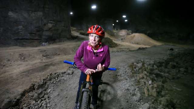 underground mountain bike park