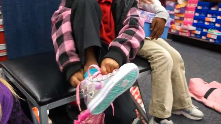 Video Shoes for students at Dixie Elementary