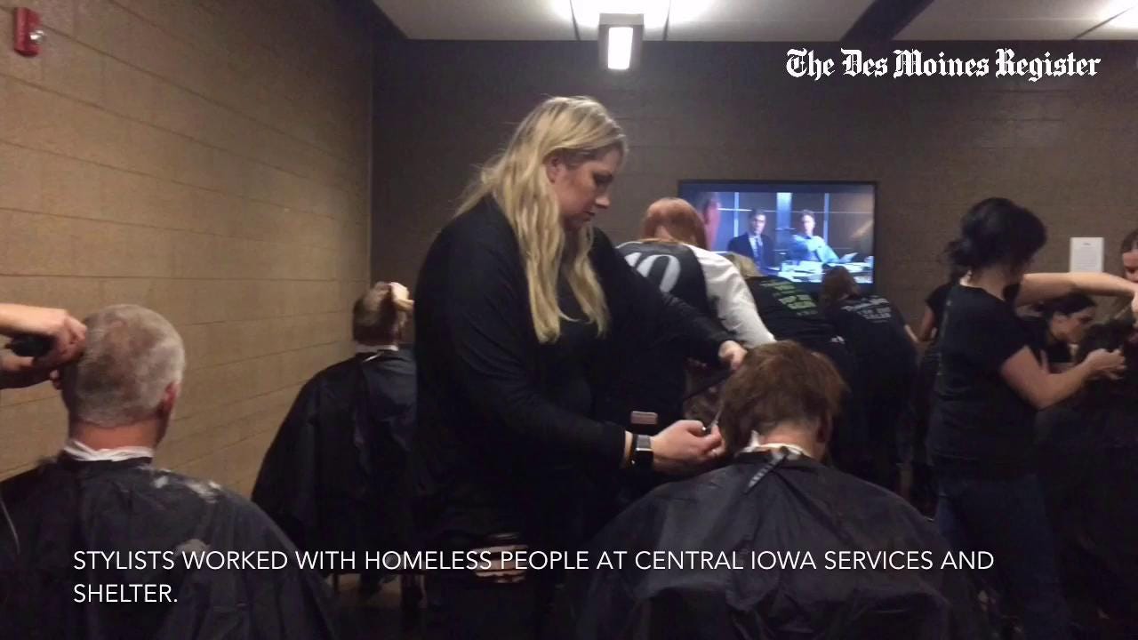 Free haircuts for homeless clip some worries away