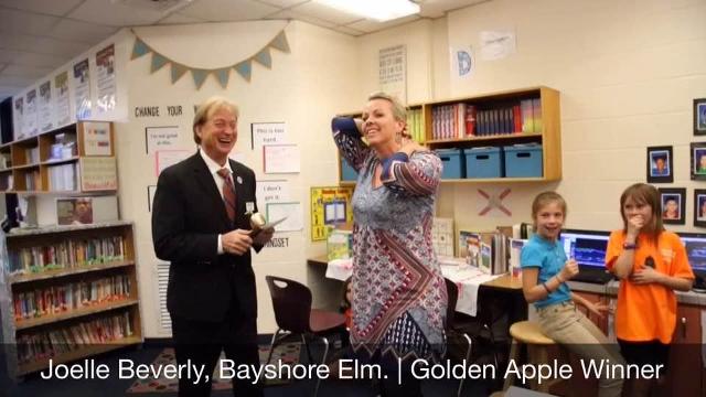 Bayshore teacher Joelle Beverly's Golden Apple speech
