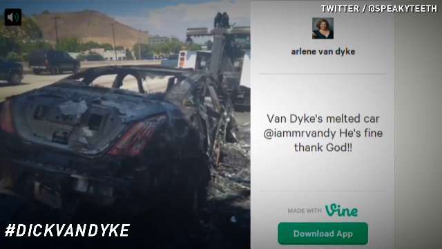 Dick Van Dyke Rescued From Burning Car