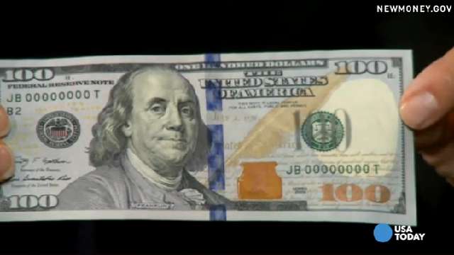 Blue Ribbon $100 Bill One Hundred Dollar Bill Circulated to Uncirculated 