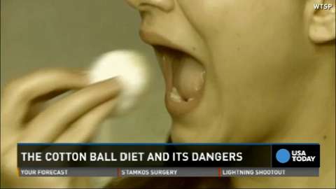 Cotton ball diet is as dangerous as it sounds