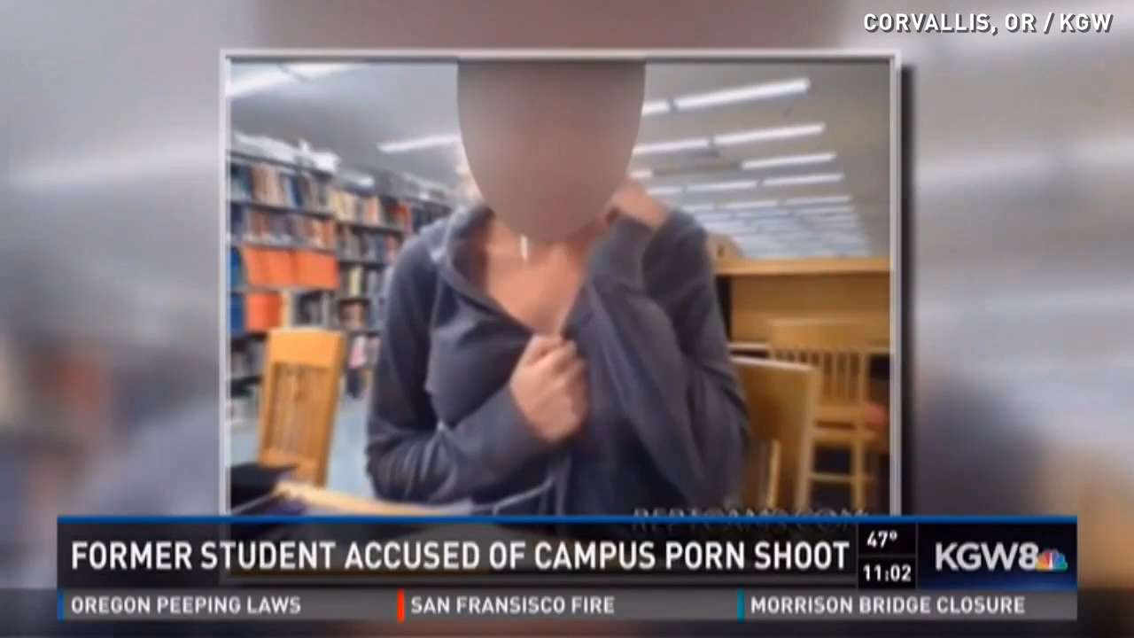 Oregon teen accused of making porn in college campus library