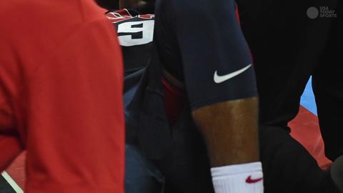 Paul George suffers apparent serious leg injury during Team USA Showcase  game - ESPN
