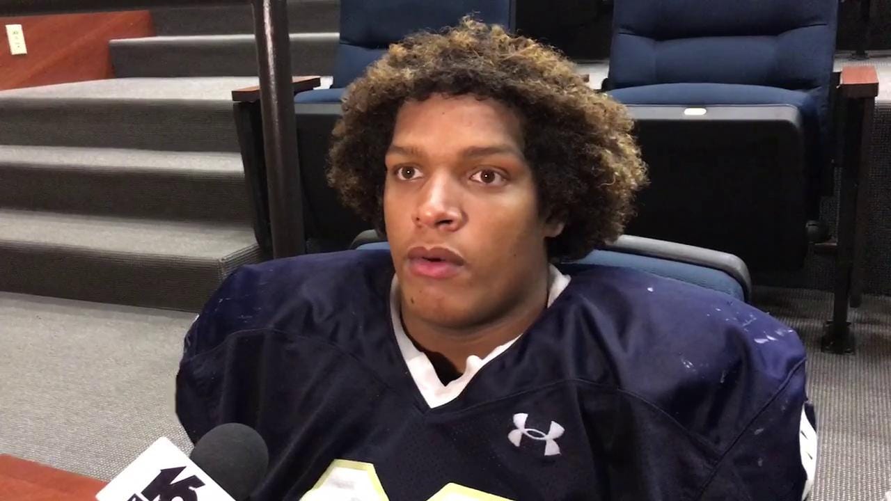 Notre Dame's Isaac Rochell talks about USC