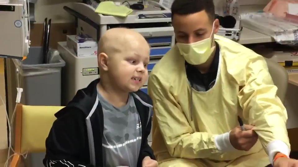 Steph Curry on his visit to Riley Hospital for Children