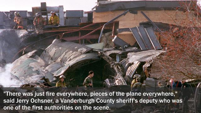 National Guard Plane Crash At Hotel Site Evansville Indiana