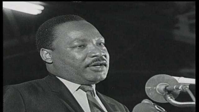 Martin Luther King s Mountaintop speech footage