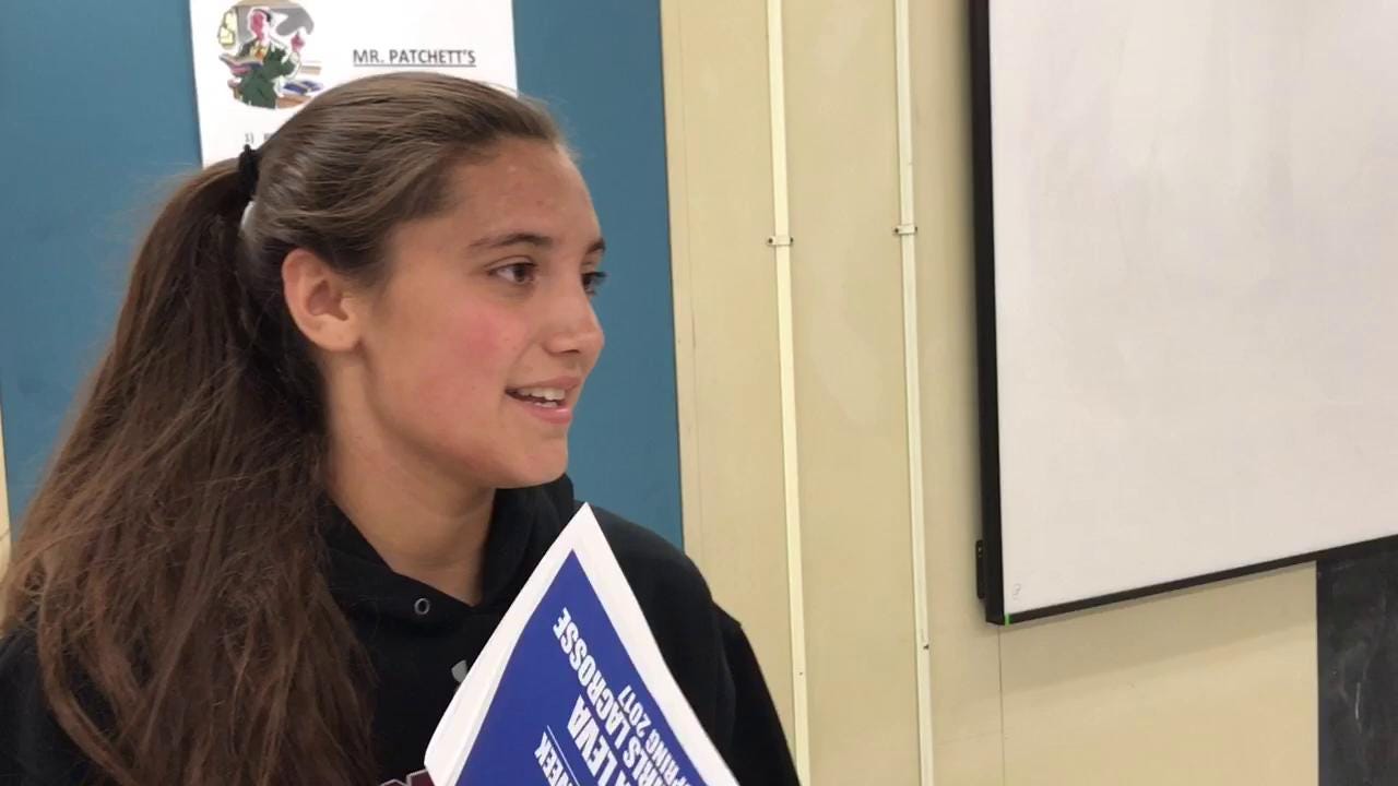 WATCH: Pal-Mac goalie Sophia Leva surprised as Girls Athlete of Week