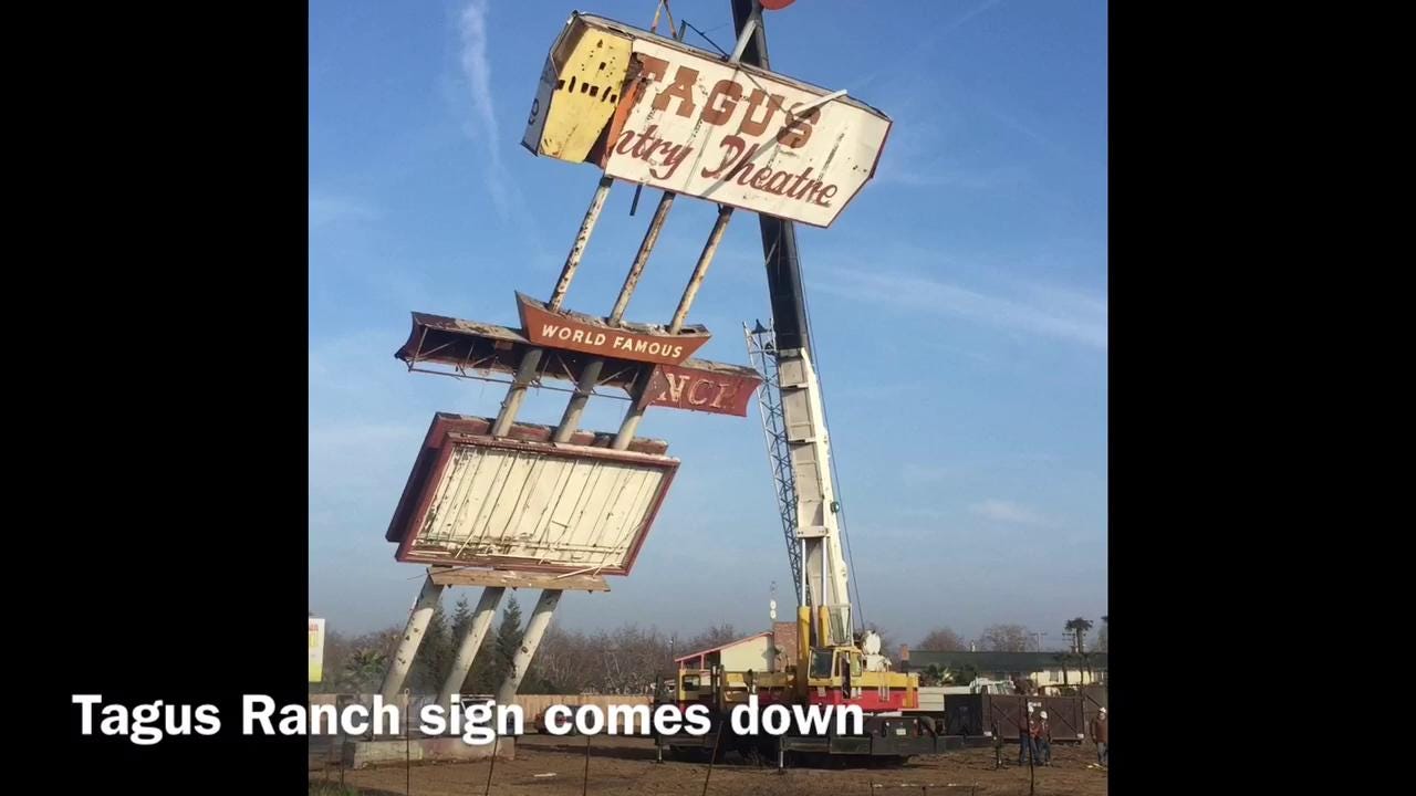 Tagus Ranch Tagus Ranch sign