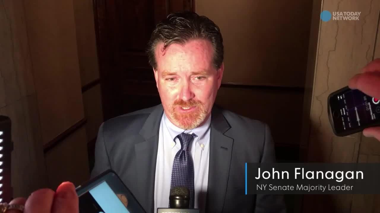 Video: NY Senate Leader John Flanagan defends pay tactic